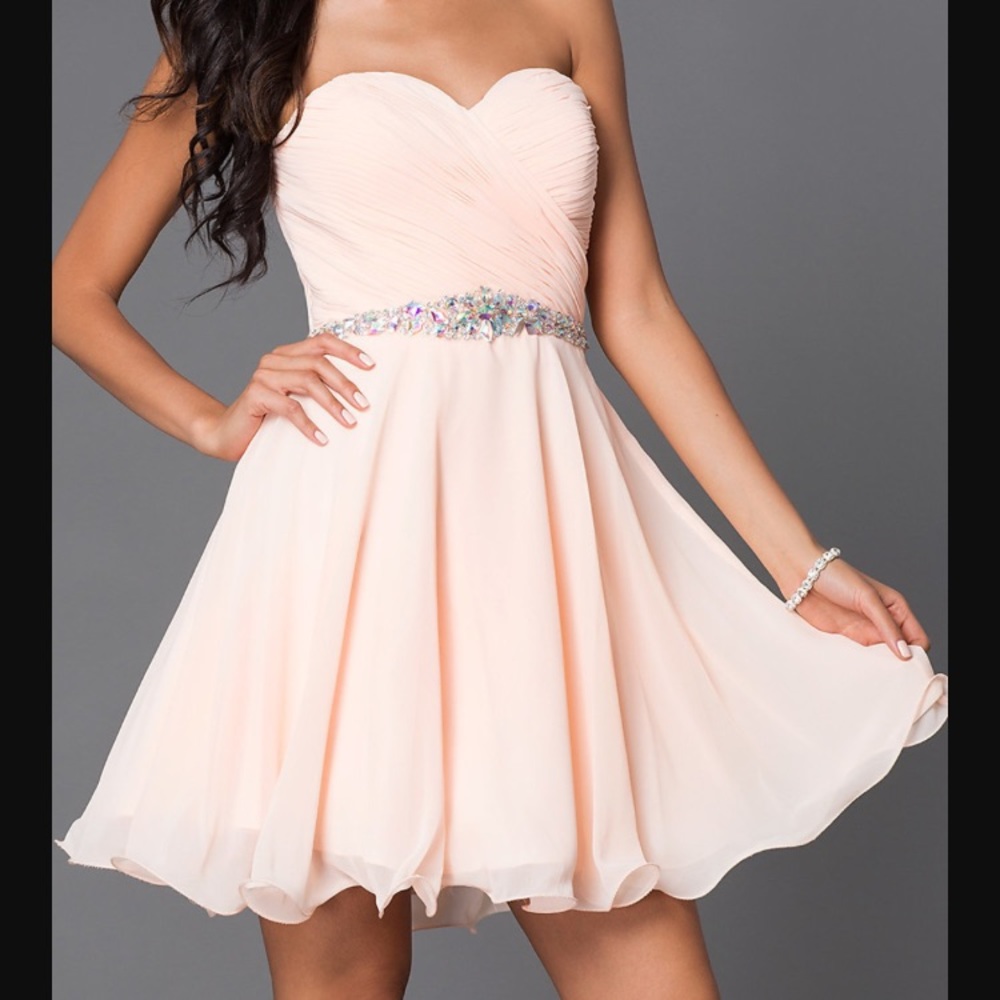 Strapless Homecoming Dress
