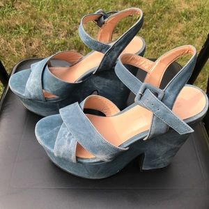 Denim Chunky Platforms