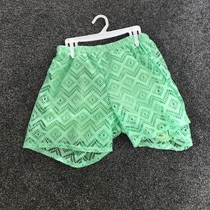 Mint green shorts