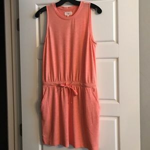 Lou & Grey orange dress xs