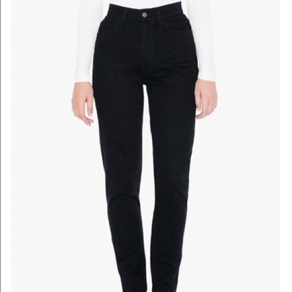 American Apparel Black HighWaisted Jean
