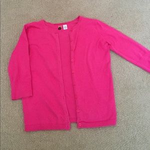 Quarter sleeve cardigan