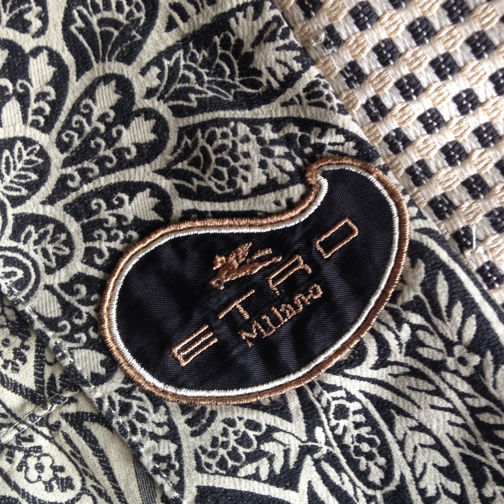 Etro Milano Black & Cream Cropped Paisley Jacket - Picture 8 of 8