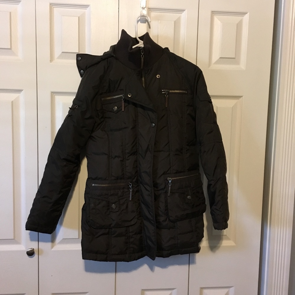 Brown Cole Haan brown puffer coat