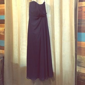 Jim Hjelm Strapless Bridesmaids Dress (Indigo)