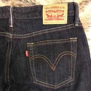 Levi's Selvedge Skinny Boyfriend Jeans. 25W