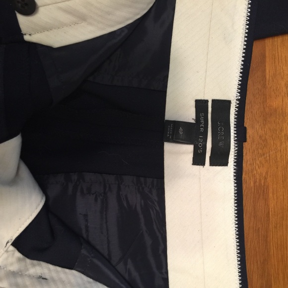 J. Crew super 120s wool dress pants (Navy) - Picture 2 of 3