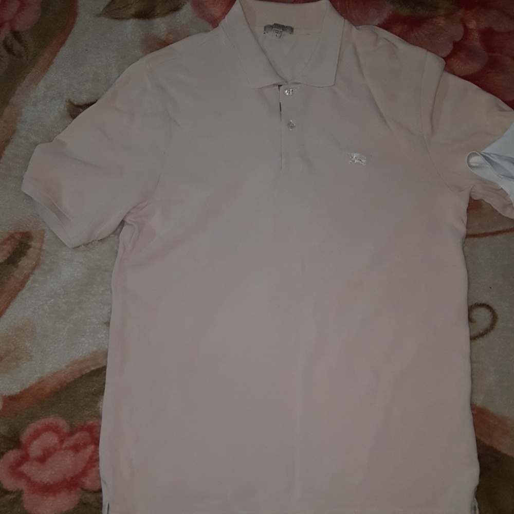Burberry polo bundle one white one beige