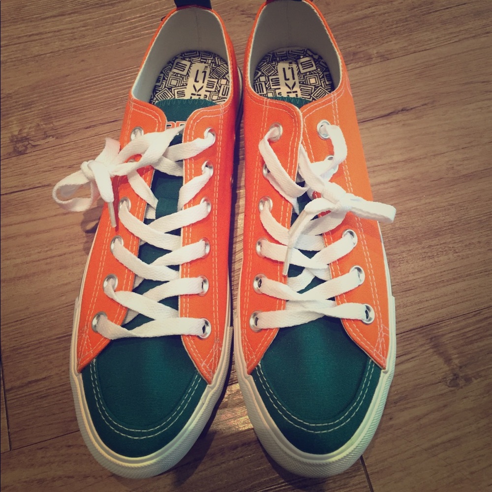 University of Miami 'Canes sneakers - never worn!