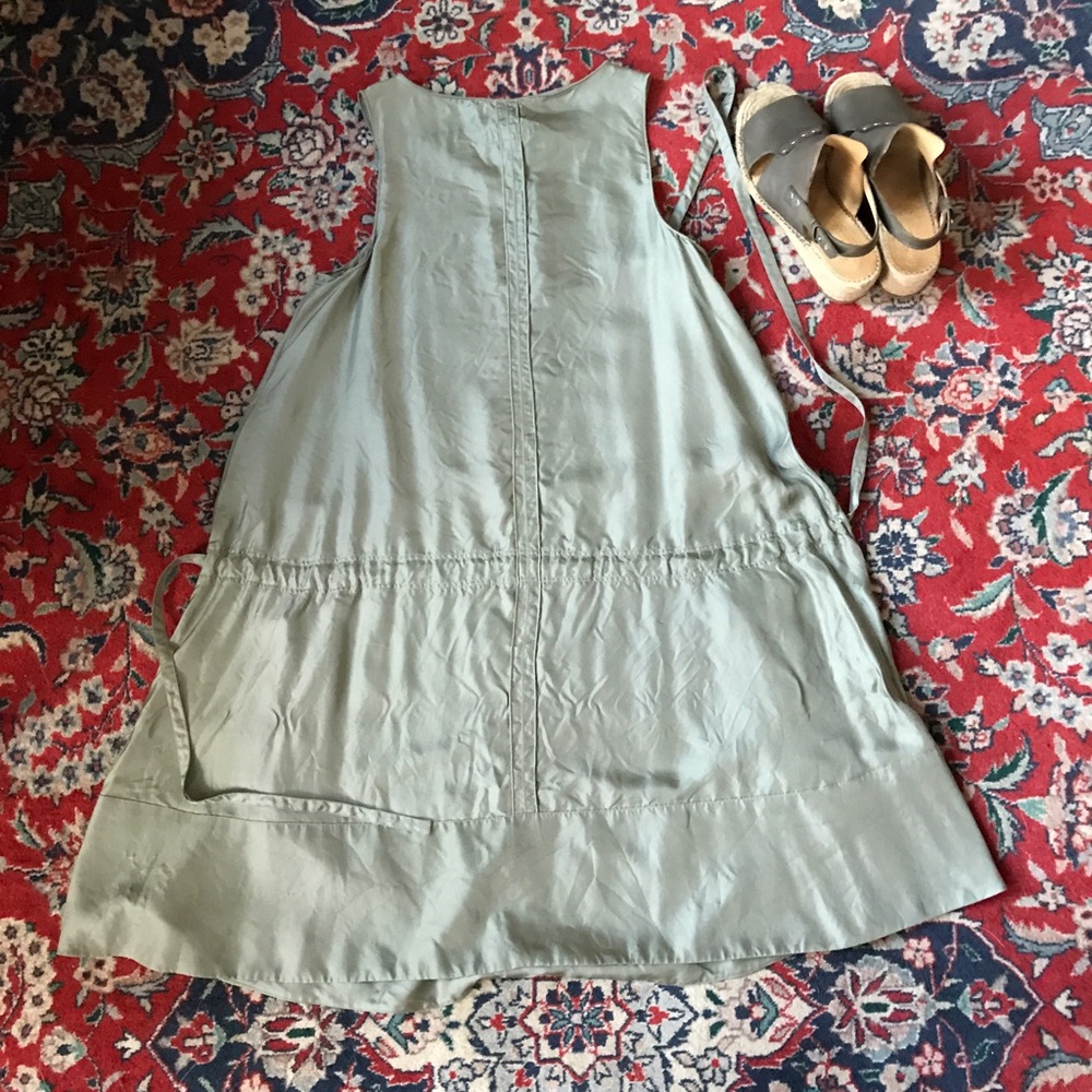 nwot rag&bone 100% silk twill tie-front ayon dress - Picture 6 of 8