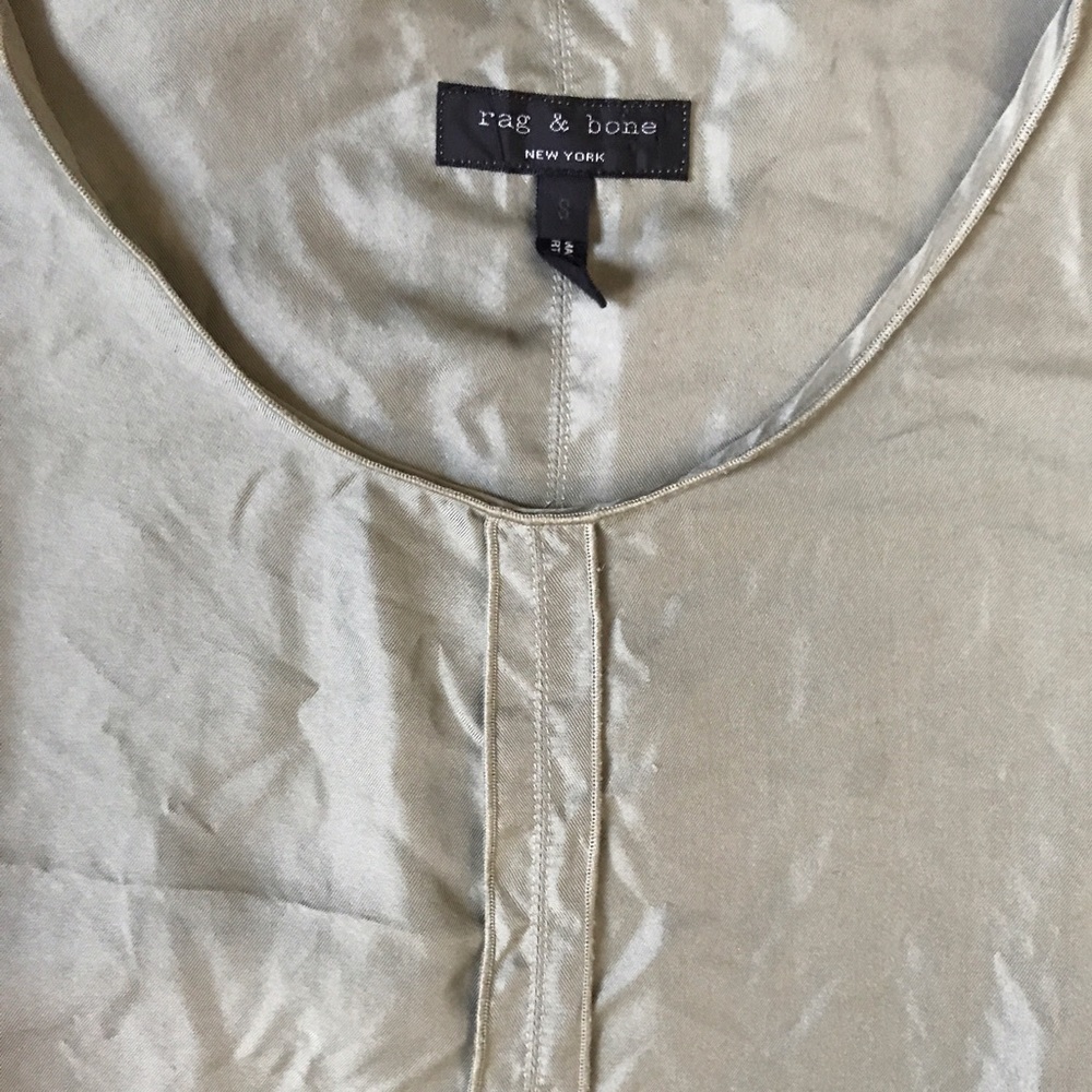 nwot rag&bone 100% silk twill tie-front ayon dress - Picture 8 of 8