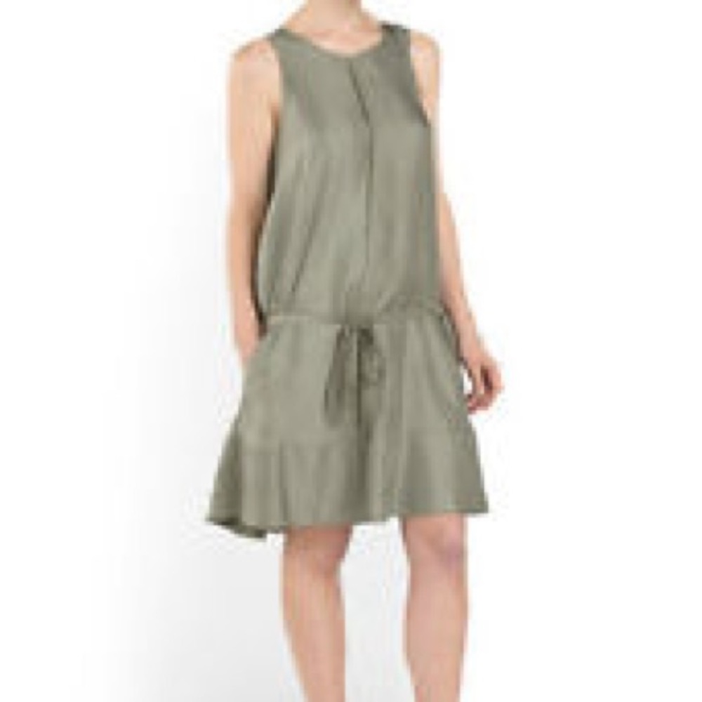 nwot rag&bone 100% silk twill tie-front ayon dress - Picture 3 of 8