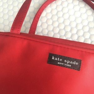 Small Red Silk Kate Spade Bag