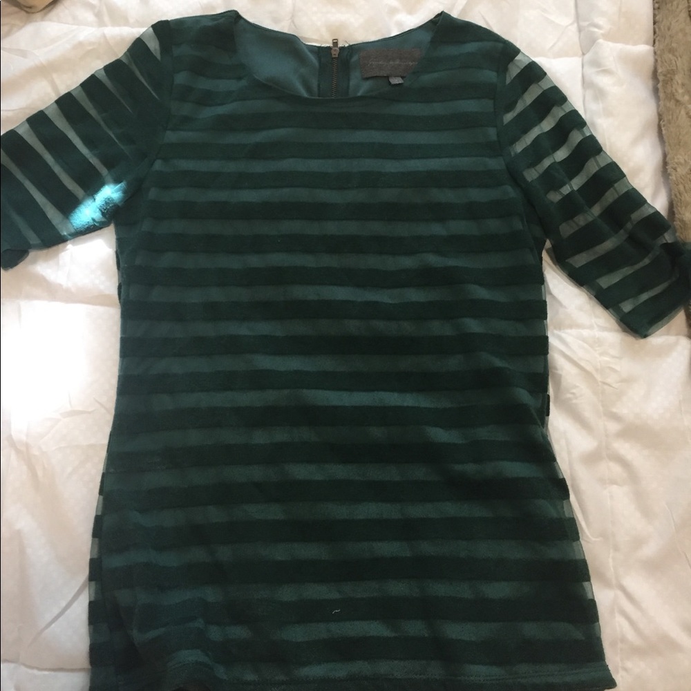 Winter green anthropologie top