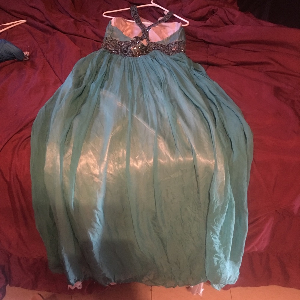 Night out turquoise blue dress !