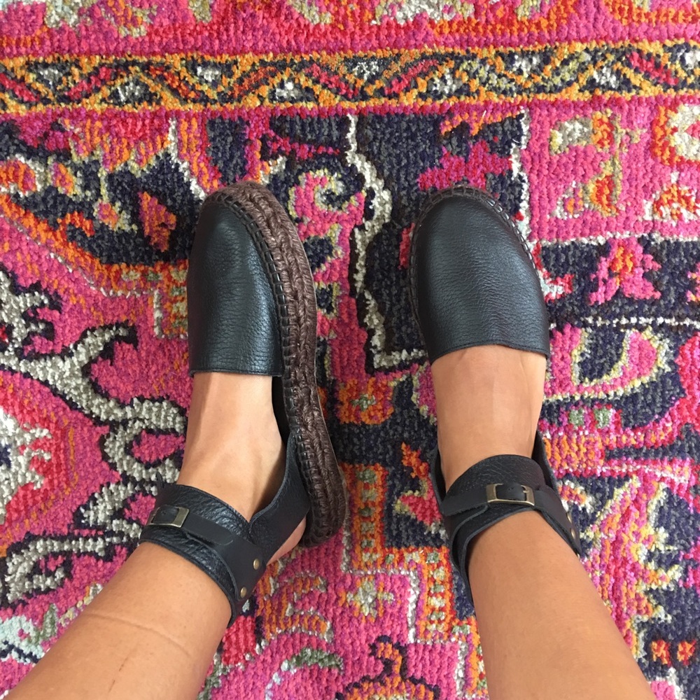 Free People Black Espadrille Size 8.5