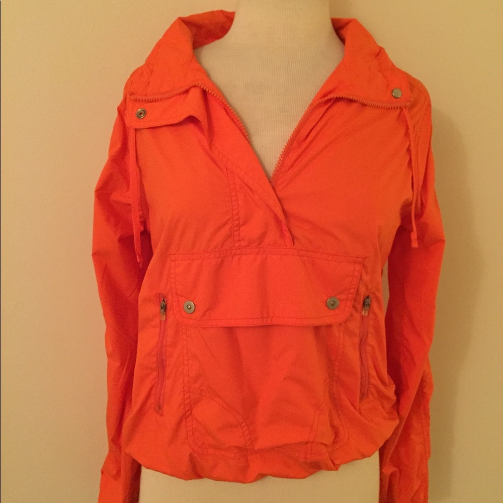 Tommy Hilfiger Orange Long Sleeve Top with Pockets