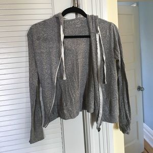 ❗️SOLD❗️Lightweight grey zip-up hoodie
