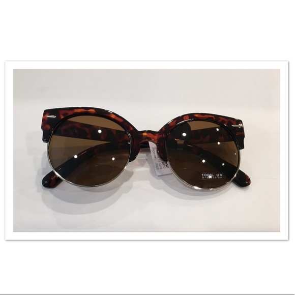 Accessories - Retro-round Tortoise Sunglasses