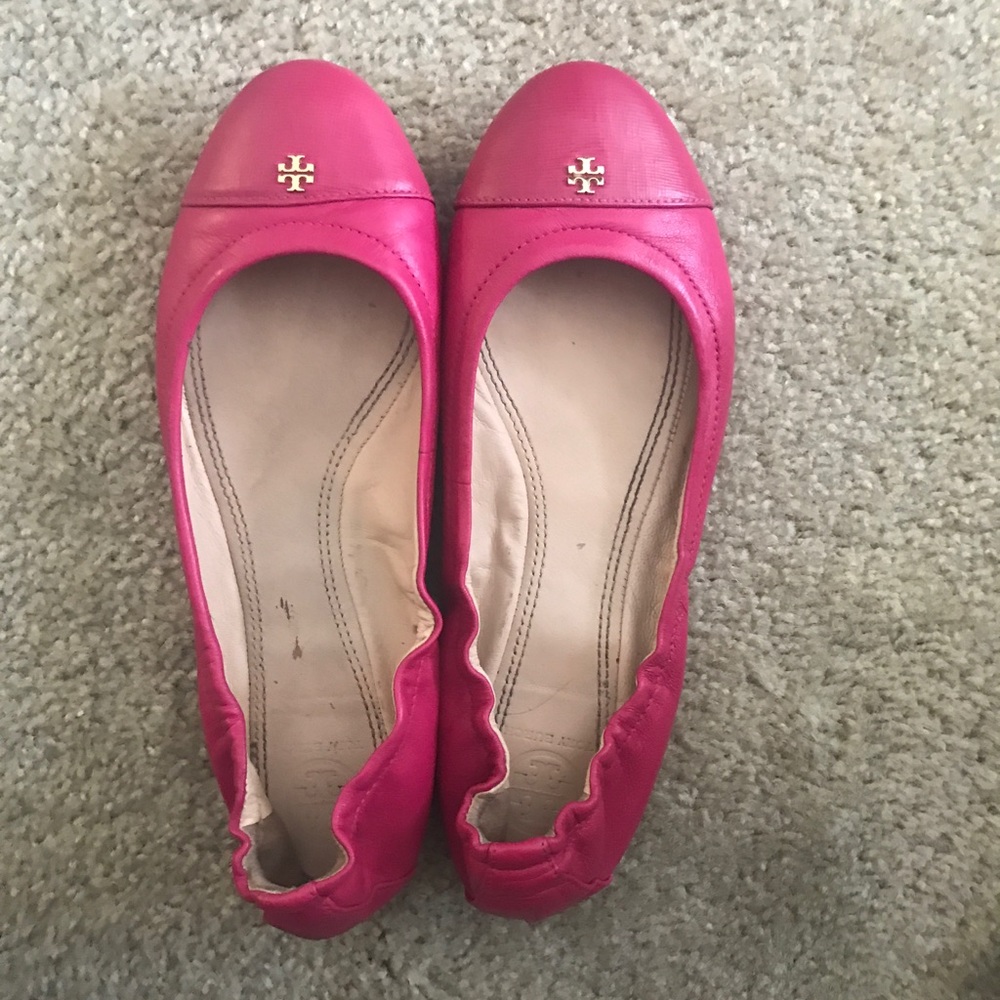 Pink Tory Burch flats