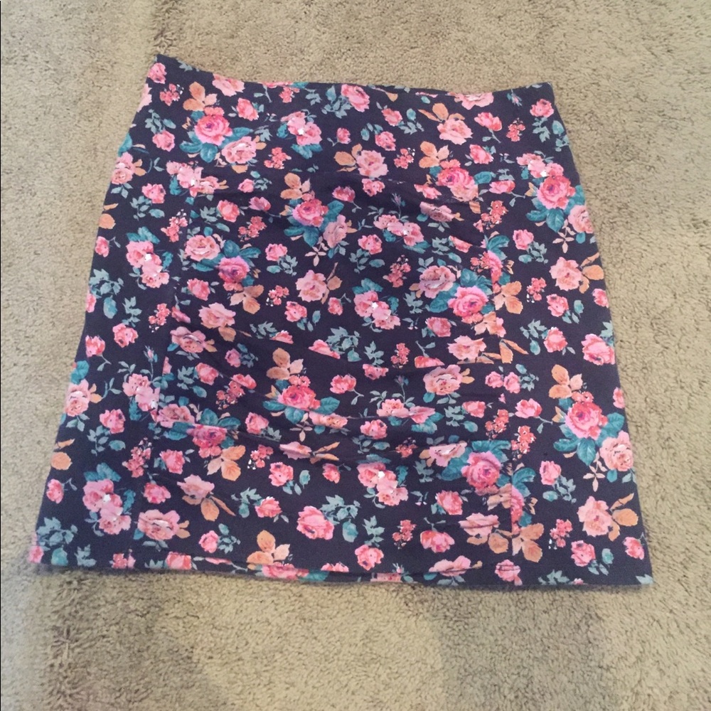Free People Floral Skirt