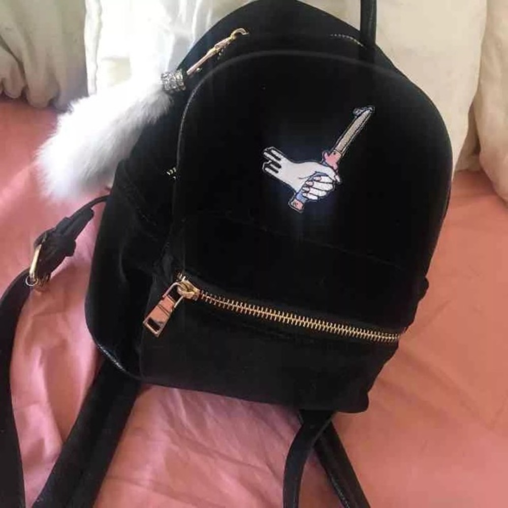 Mini Velvet Backpack/Purse
