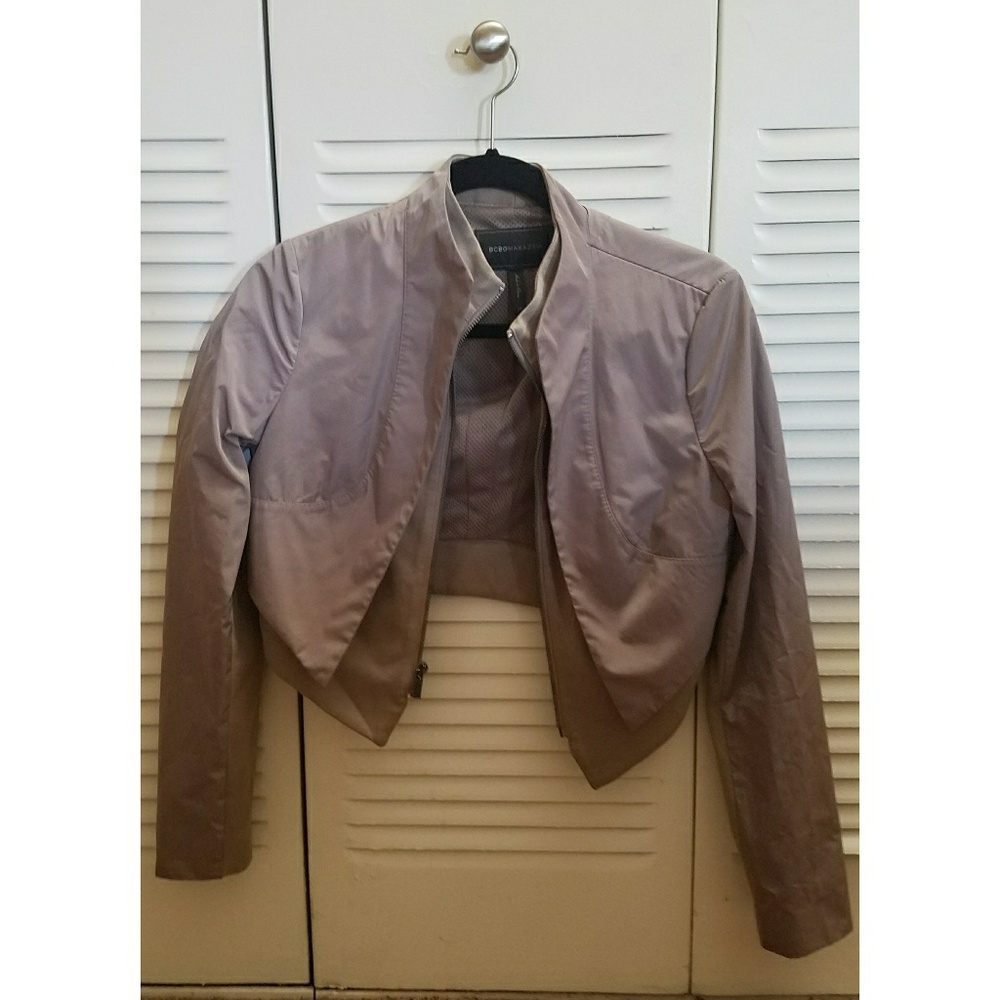 BCBGMAXAZRIA Motorcycle Cropped Jacket