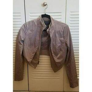 BCBGMAXAZRIA Motorcycle Cropped Jacket