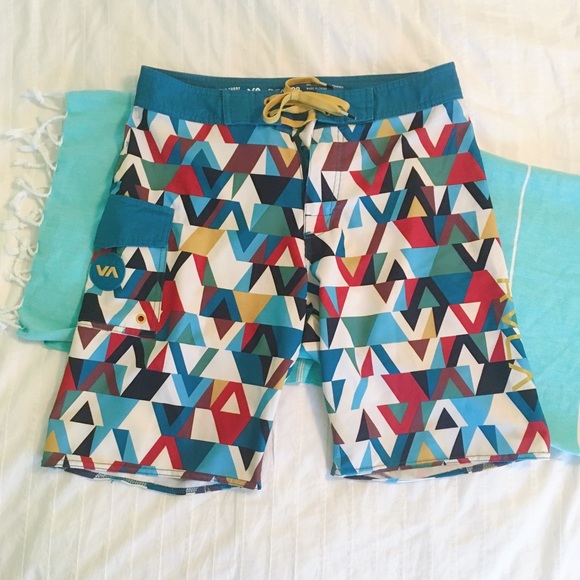 Men's RVCA Swim Trunks - Picture 1 of 7