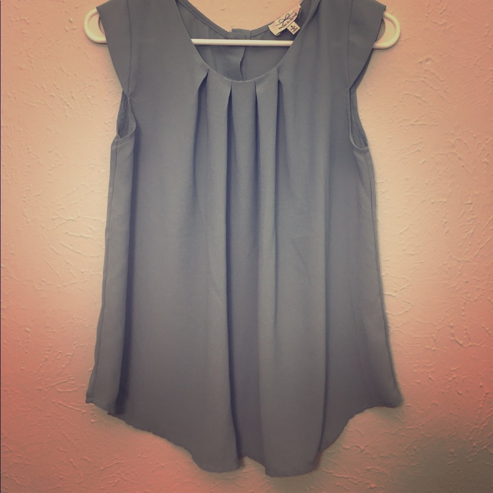 Blue-grey blouse