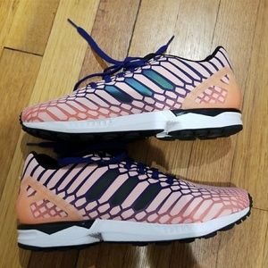 Adidas Women ZX Flux Orange / Pink Sun Glow