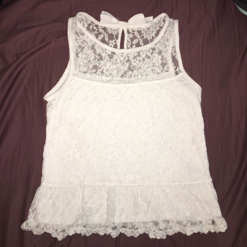 White Lace top from A&F