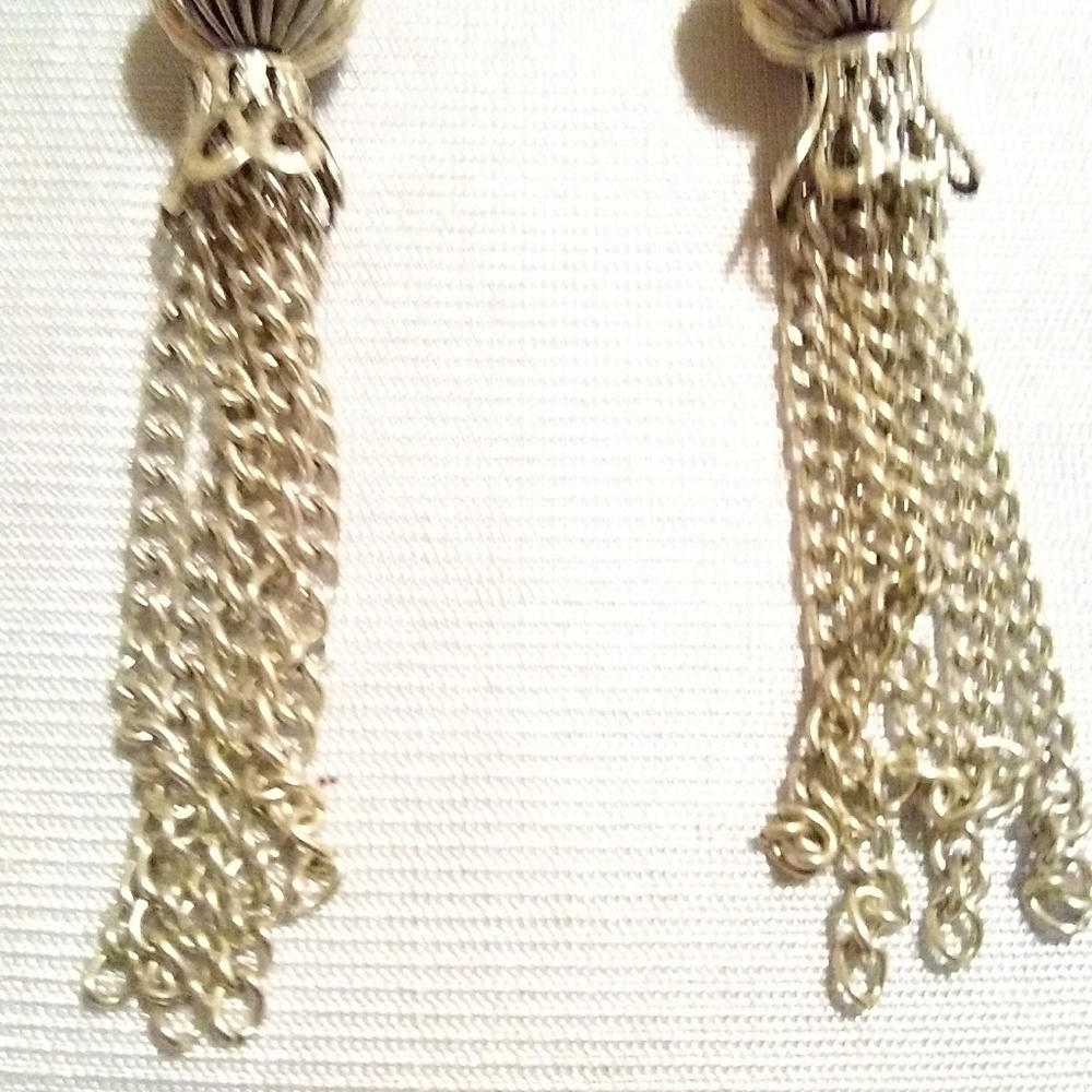 Long Silver dangles - Picture 3 of 4