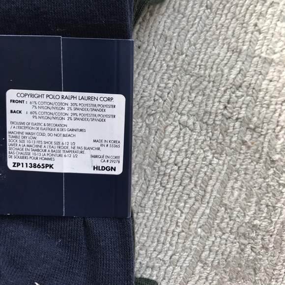 Ralph Lauren Sock Set Polka Dot & Solid with Pony - Picture 3 of 3