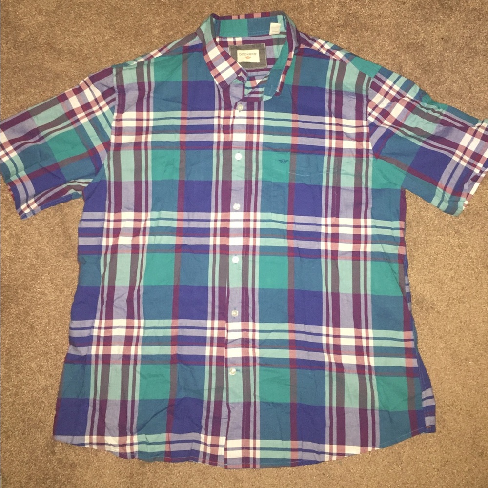Men's plaid Dockers button down