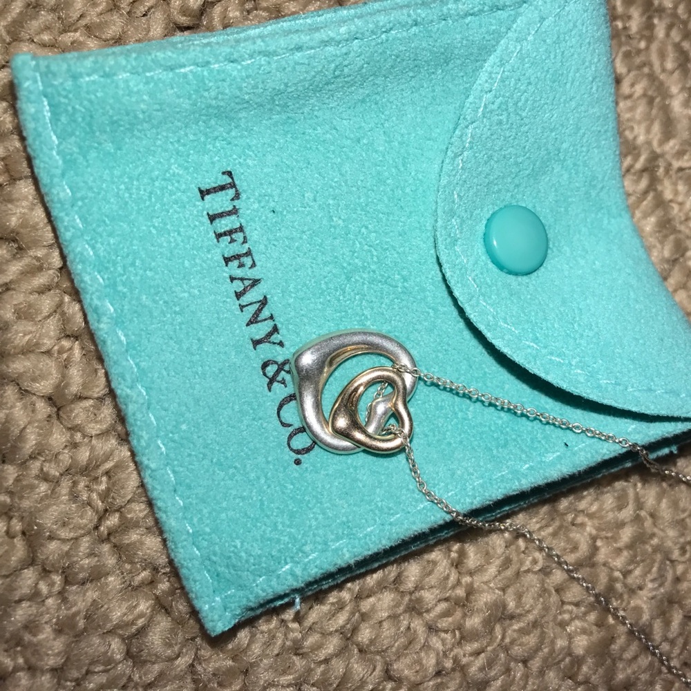 Double heart Tiffany necklace