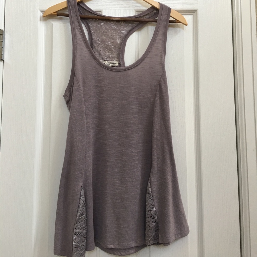 Lilac/Purple lace tank