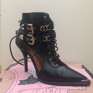 Black Buckle up Booties
