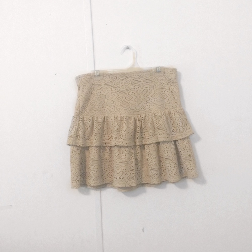Cato's Beige Lace  Skirt