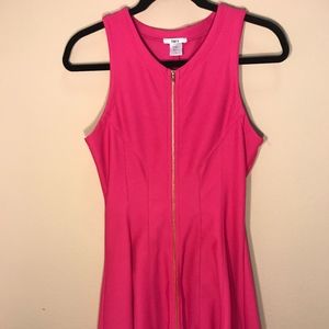 Zip Up Fit and Flare Dress