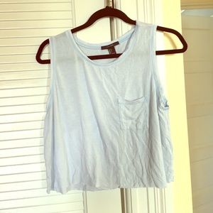 Forever 21 light blue muscle tee