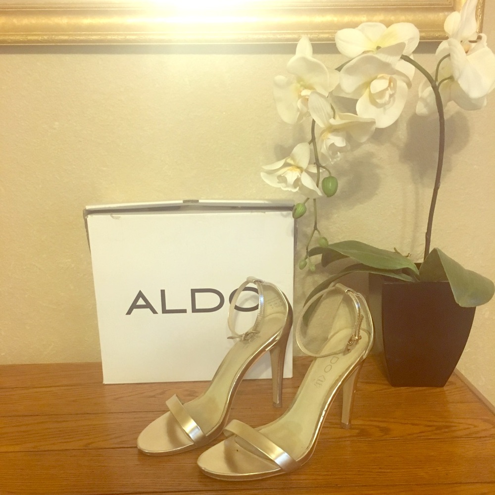 Gold Aldo Stilettos