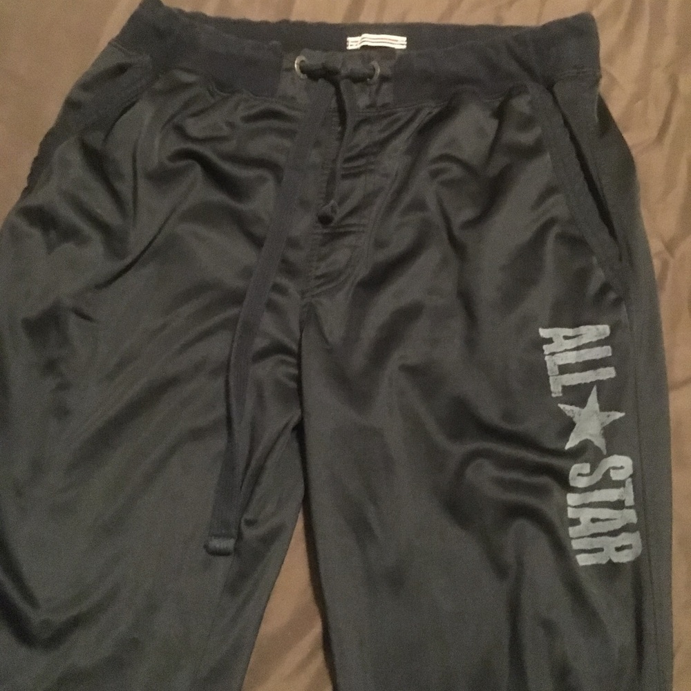 Converse black ,lounge pants.size large