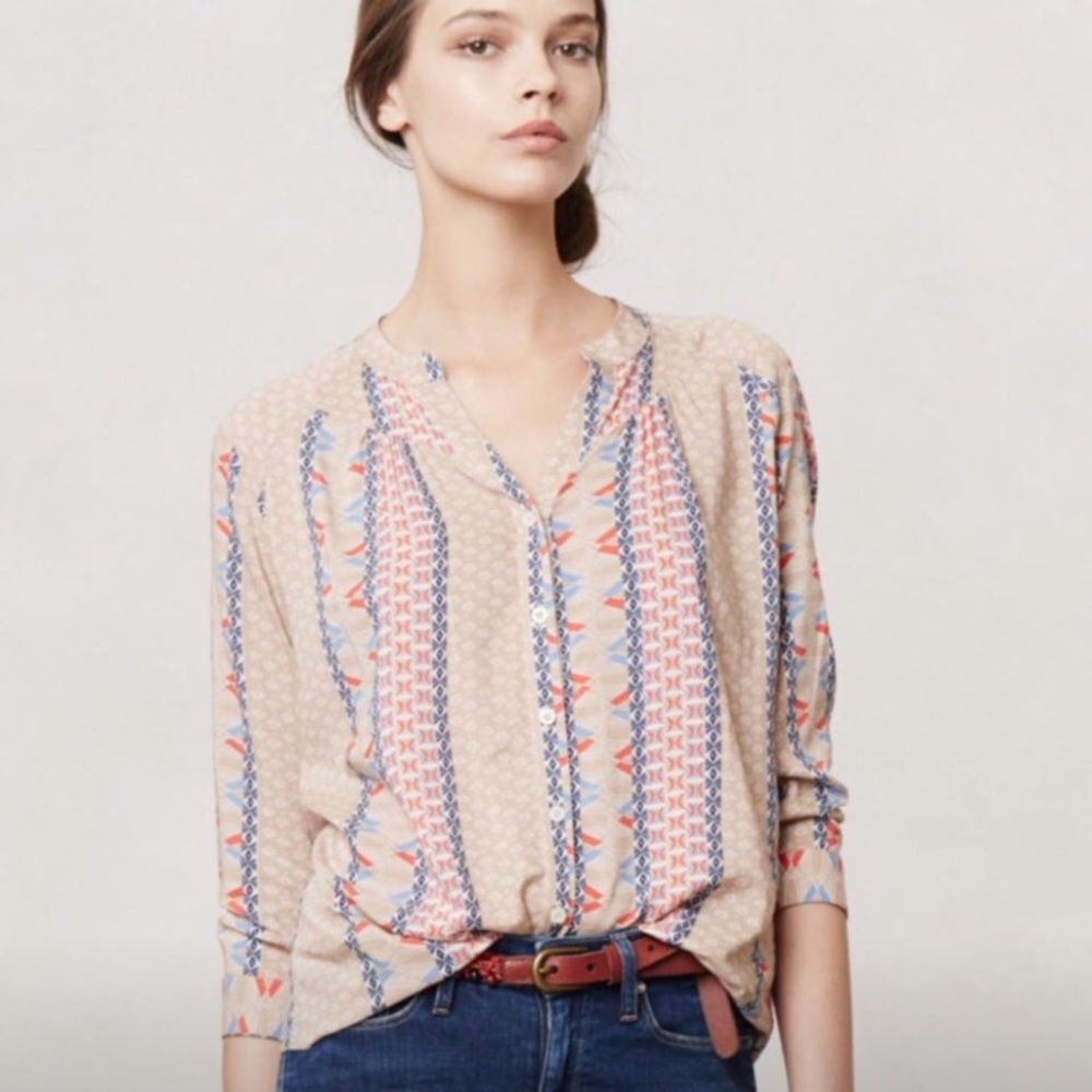 Anthropologie Maeve Sunset District Button Down