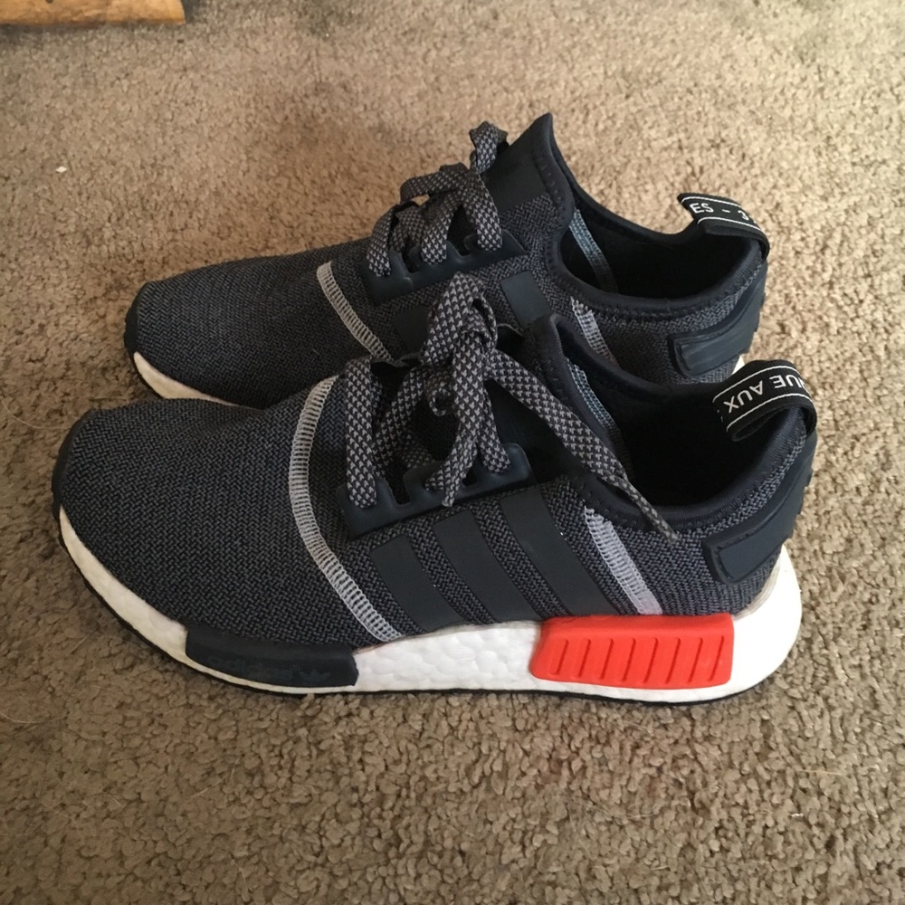 NMDs size 4 in men, barely worn