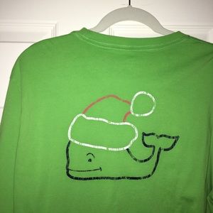 Vineyard Vines Long Sleeved Christmas Whale Shirt