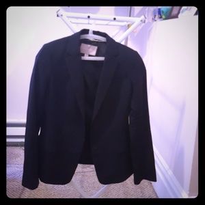 Chic navy blue blazer from Banana Republic