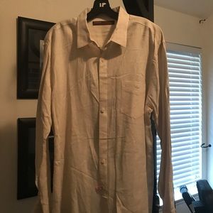 Perry Ellis 100% Linen Shirt