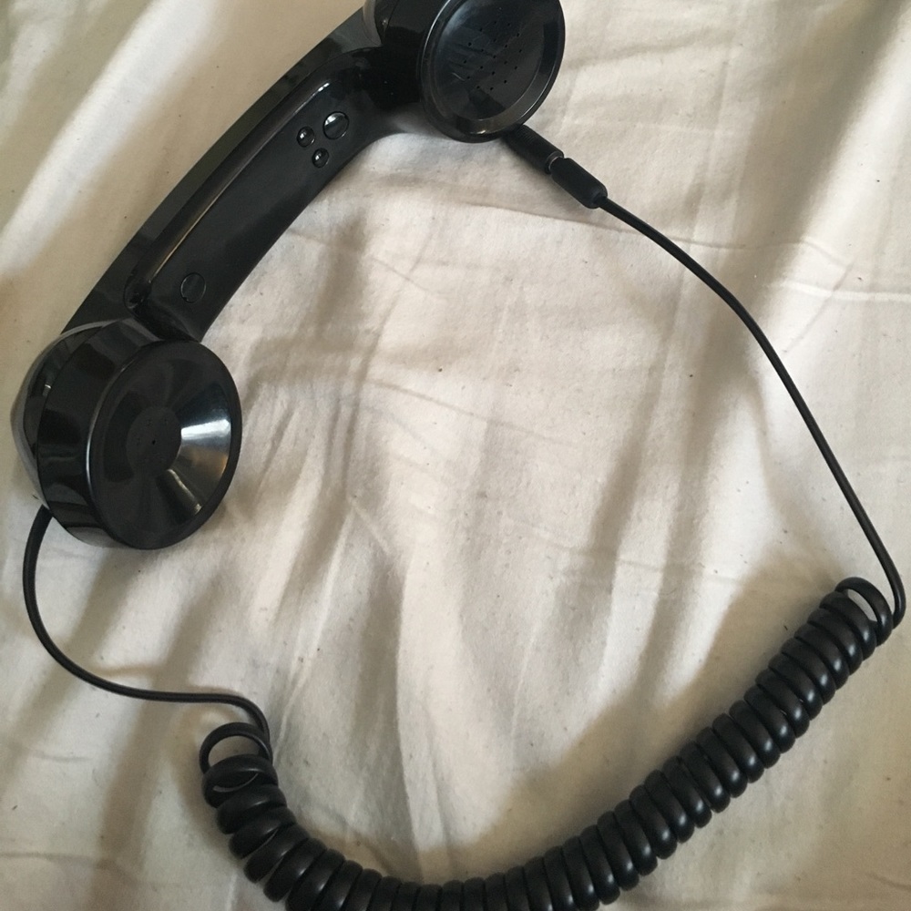 Cute old fashioned cell phone accessory.