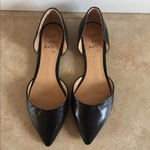 NWOT Banana Republic Leather D'orsay Flats